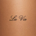 La Vie by Blackdot - tattoo render on skin 