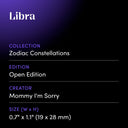 Libra by Mommy I'm Sorry - design spec sheet 