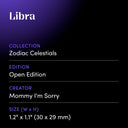 Libra by Mommy I'm Sorry - design spec sheet 