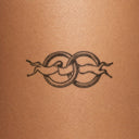 Linked Rings by John Craig - tattoo render on skin 