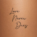 Love Never Dies by Blackdot - tattoo render on skin 