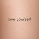 love yourself by Blackdot - tattoo render on skin 
