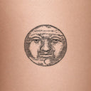 Man in the Moon by John Craig - tattoo render on skin 