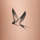 Midnight Swallow by Mommy I'm Sorry - tattoo render on skin 