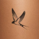 Midnight Swallow by Mommy I'm Sorry - tattoo render on skin 