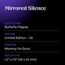 Mirrored Silence by Mommy I'm Sorry - design spec sheet 