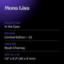 Mona Lisa by Noah Charney - design spec sheet 