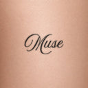Muse by Blackdot - tattoo render on skin 