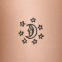 Night Sky by John Craig - tattoo render on skin 
