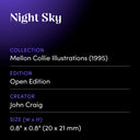 Night Sky by John Craig - design spec sheet 