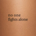 no one fights alone by Blackdot - tattoo render on skin 