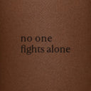 no one fights alone by Blackdot - tattoo render on skin 
