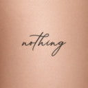nothing by Blackdot - tattoo render on skin 