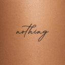 nothing by Blackdot - tattoo render on skin 