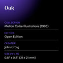 Oak by John Craig - design spec sheet 