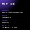 Open Palm by John Craig - design spec sheet 