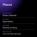 Pisces by Mommy I'm Sorry - design spec sheet 