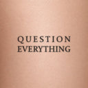 QUESTION EVERYTHING by Blackdot - tattoo render on skin 