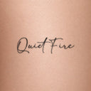 Quiet Fire by Blackdot - tattoo render on skin 