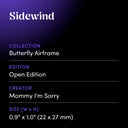 Sidewind by Mommy I'm Sorry - design spec sheet 