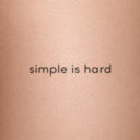 simple is hard by Blackdot - tattoo render on skin 