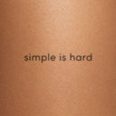 simple is hard by Blackdot - tattoo render on skin 