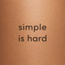 simple is hard by Blackdot - tattoo render on skin 