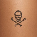 Skull & Crossbones by John Craig - tattoo render on skin 