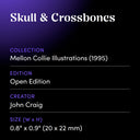 Skull & Crossbones by John Craig - design spec sheet 