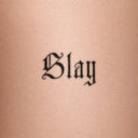 Slay by Blackdot - tattoo render on skin 