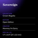 Sovereign by Mommy I'm Sorry - design spec sheet 