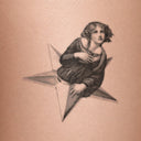 Star Nymph by John Craig - tattoo render on skin 