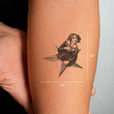 Star Nymph by John Craig - tattoo dimensions 