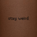 stay weird by Blackdot - tattoo render on skin 