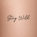 Stay Wild by Blackdot - tattoo render on skin 