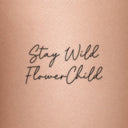 Stay Wild FlowerChild by Blackdot - tattoo render on skin 
