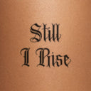Still I Rise by Blackdot - tattoo render on skin 