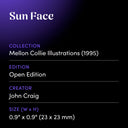 Sun Face by John Craig - design spec sheet 