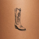Sunburst Stitch Boot by Mommy I'm Sorry - tattoo render on skin 