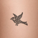 Swallow by John Craig - tattoo render on skin 