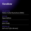 Swallow by John Craig - design spec sheet 