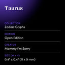 Taurus by Mommy I'm Sorry - design spec sheet 