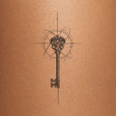 The Key by Omer Tunca - tattoo render on skin 