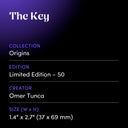 The Key by Omer Tunca - design spec sheet 