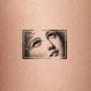 The Souvenir (Fidelity) by Noah Charney - tattoo render on skin 