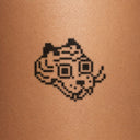 Tigerbob by Gossamer Rozen - tattoo render on skin 