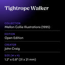 Tightrope Walker by John Craig - design spec sheet 