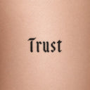 Trust by Blackdot - tattoo render on skin 