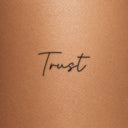 Trust by Blackdot - tattoo render on skin 