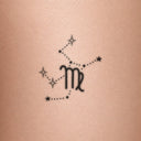Virgo by Mommy I'm Sorry - tattoo render on skin 